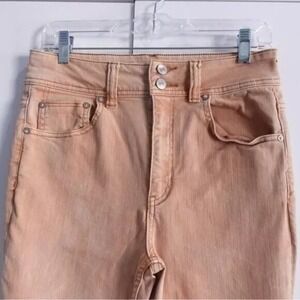 We the Free Twenty Seven High Rise Distressed Raw Hem Jeans Peach Size 27 |E1